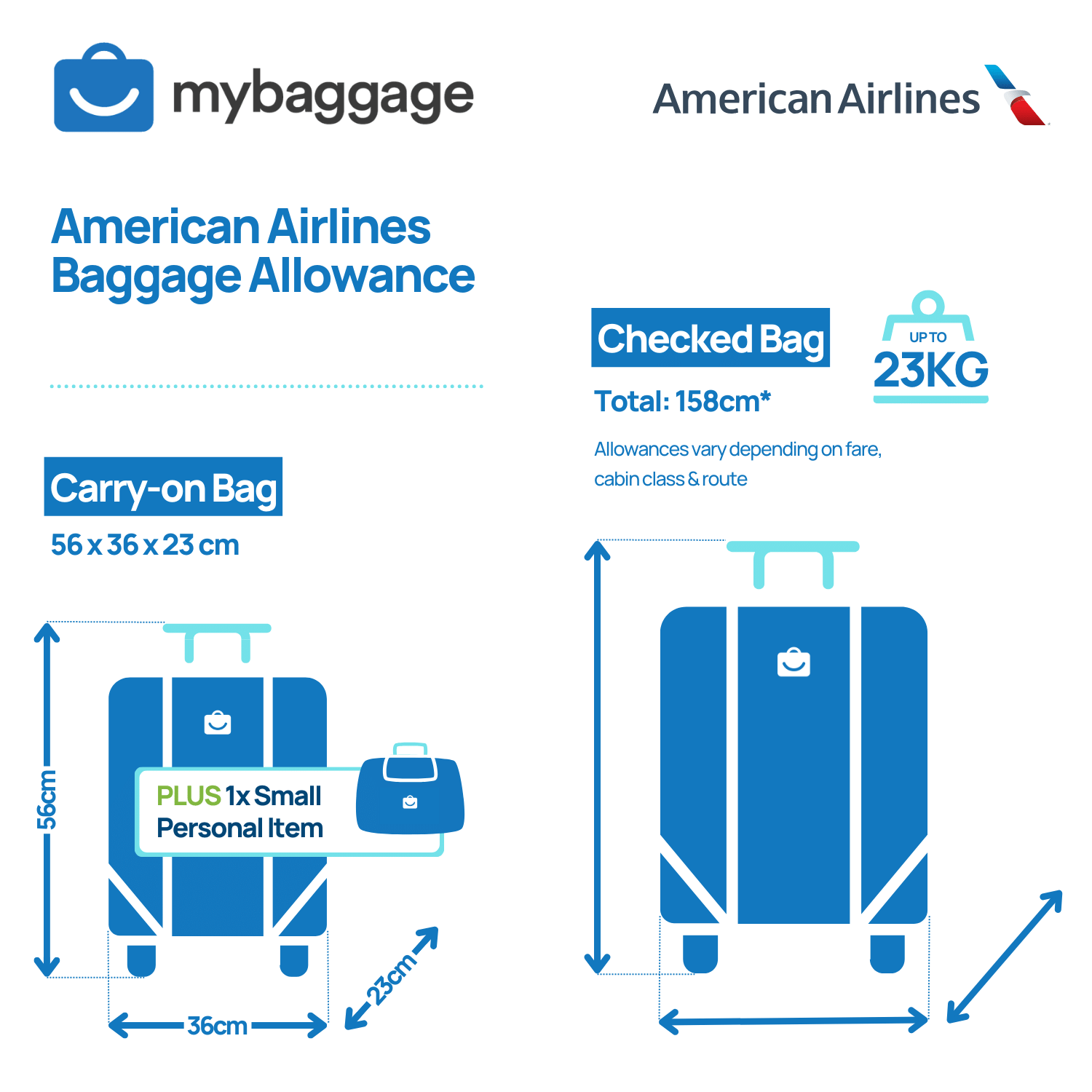 American Airlines 2024 Baggage Allowance My Baggage